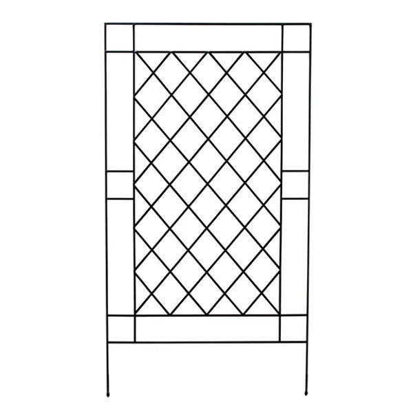 Argyle Trellis 4' W 7' 4" H Black