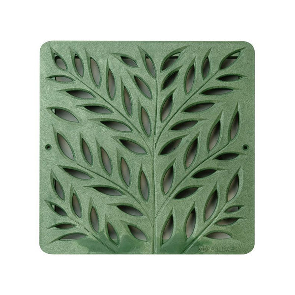 NDS 12" Catch Basin Grate in Decorative Botanical Green