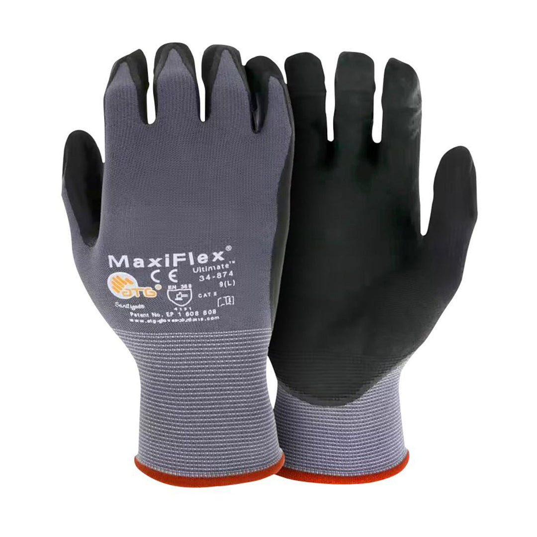 Boss MaxiFlex Seamless Knit Nitrile Coated Gloves