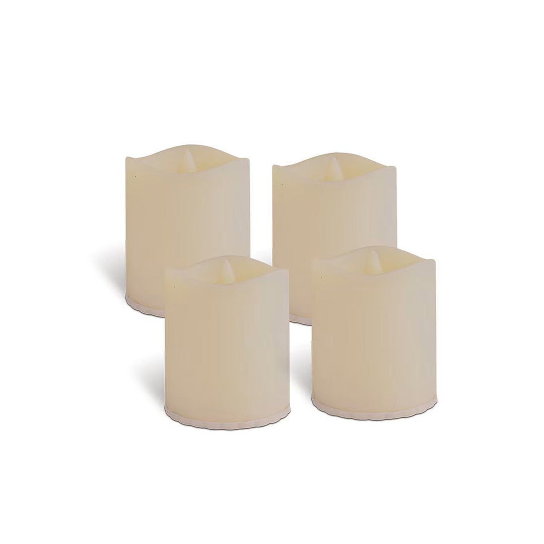 Bisque Resin LED Votive 4pk
