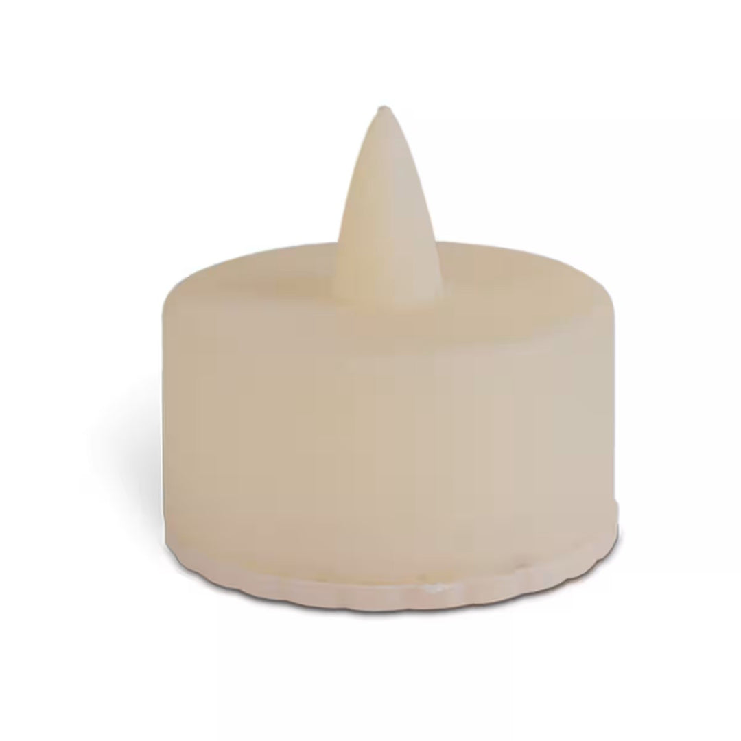 Super Bright Bisque Resin LED Tealight 4pk