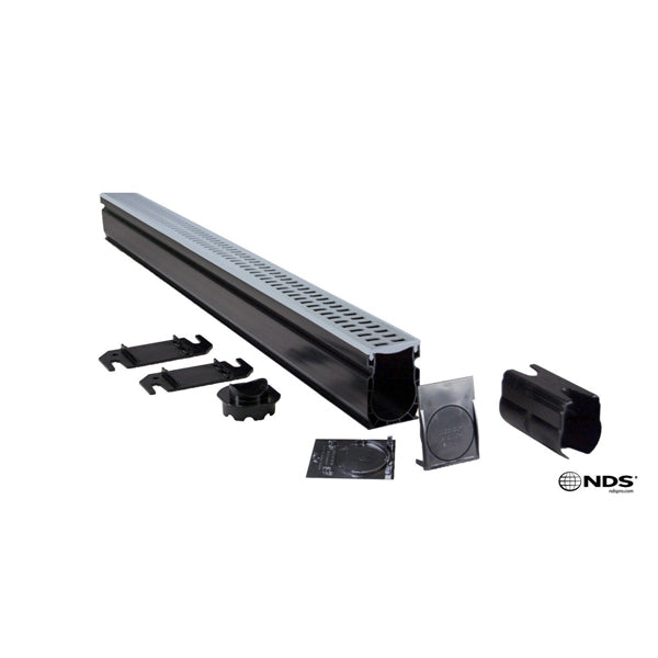 NDS 6ft Slim Channel Kit with Gray Grates and Accessories