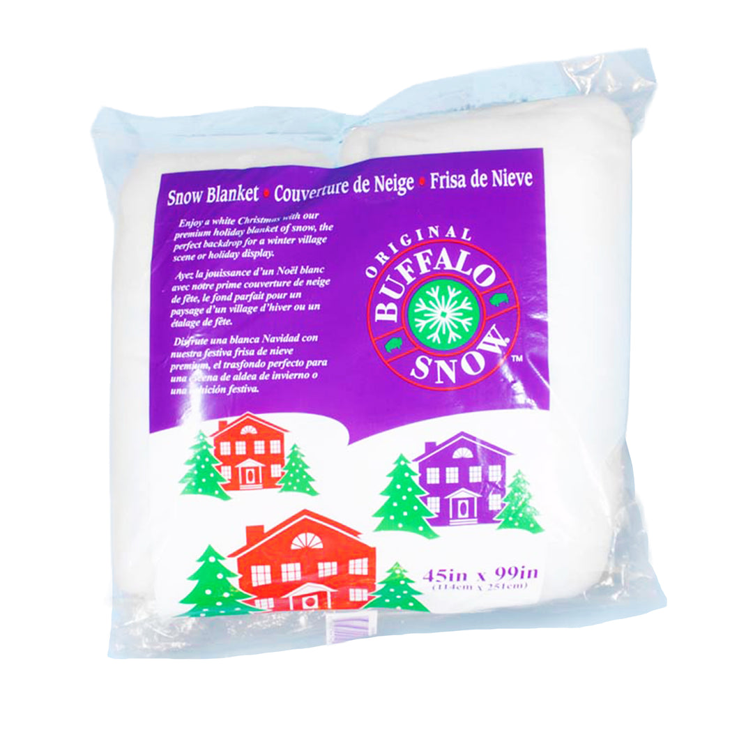 Buffalo Snow White Snow Blanket