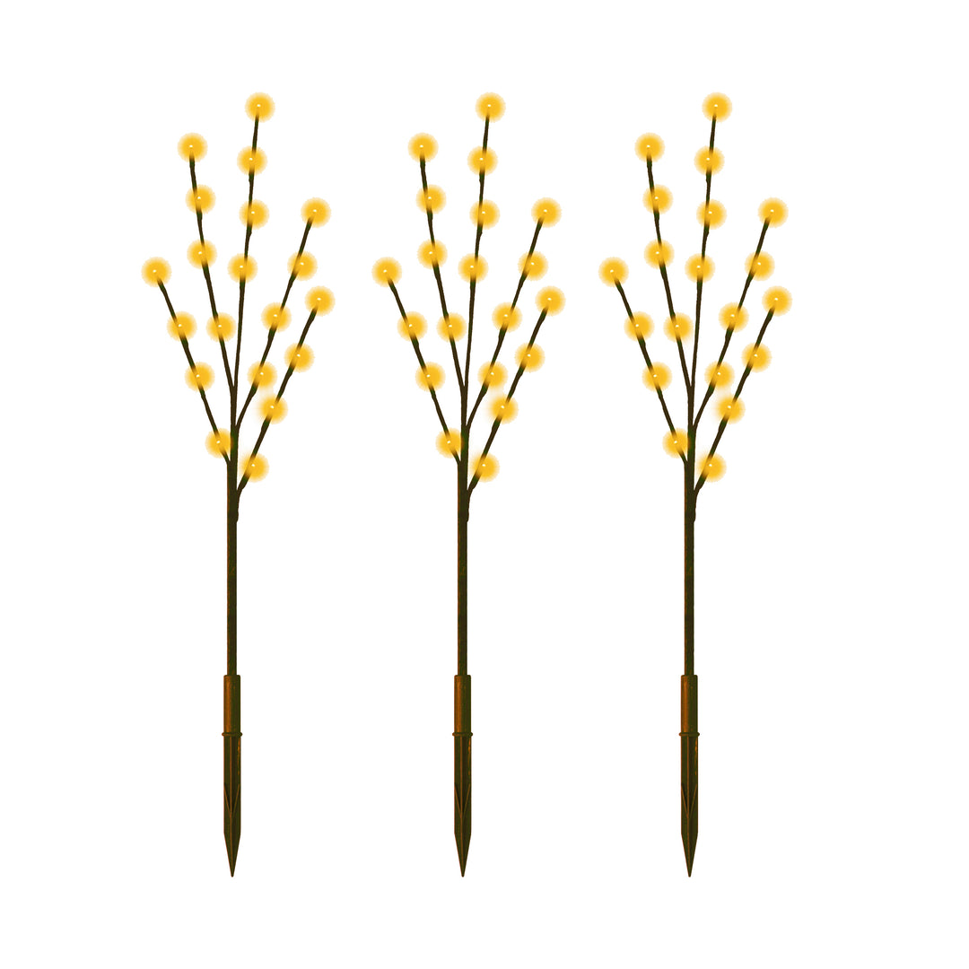 Twig Branch 3-Pack LED Light Display Brown Warm White