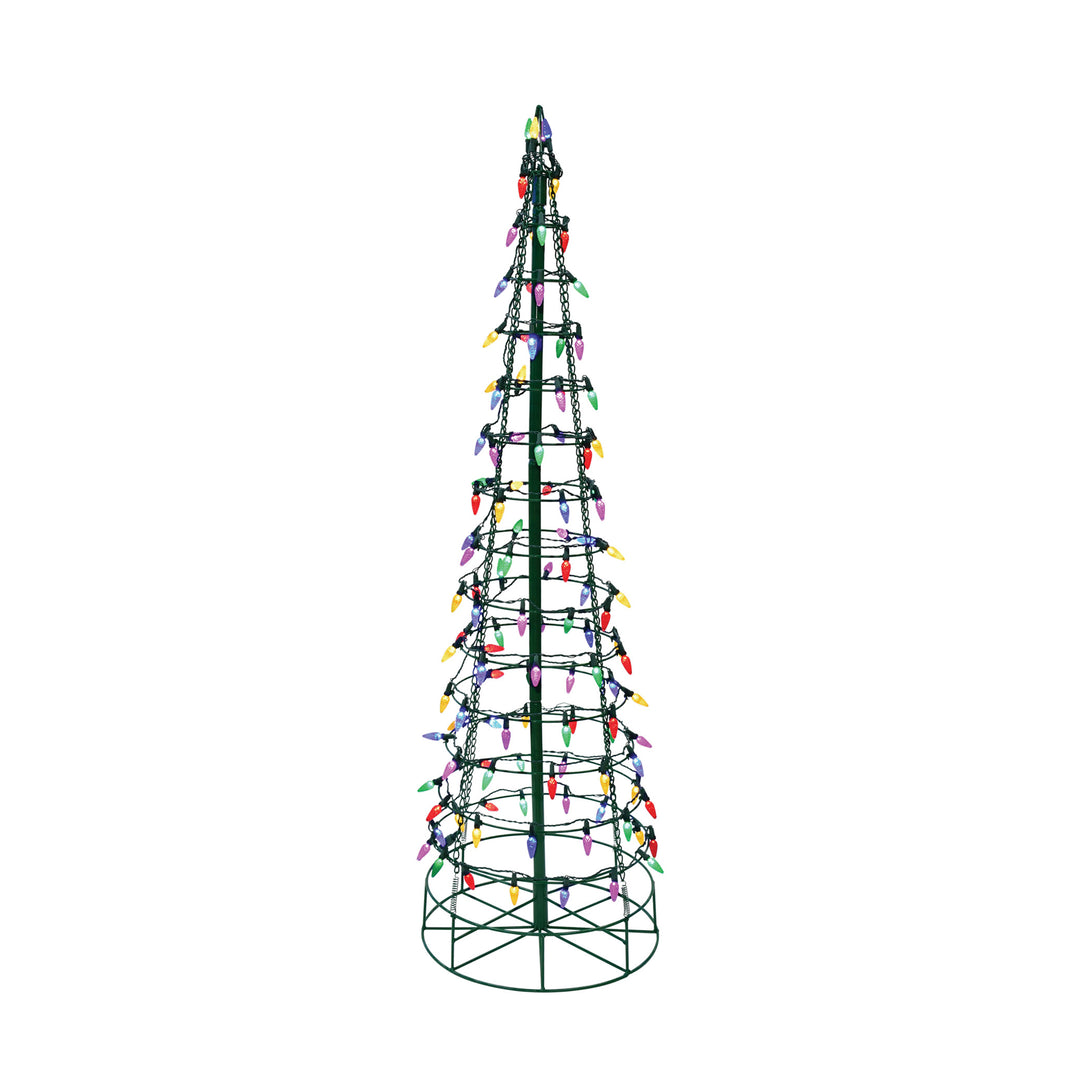 Multi-Color Cone Tree LED Light Display 4 Feet