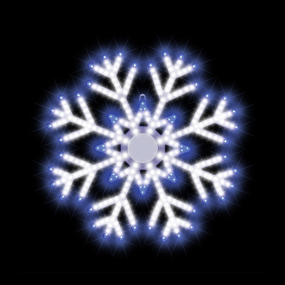 Hi-Vibrant 16-Inch Snowflake LED Light Display Version 2