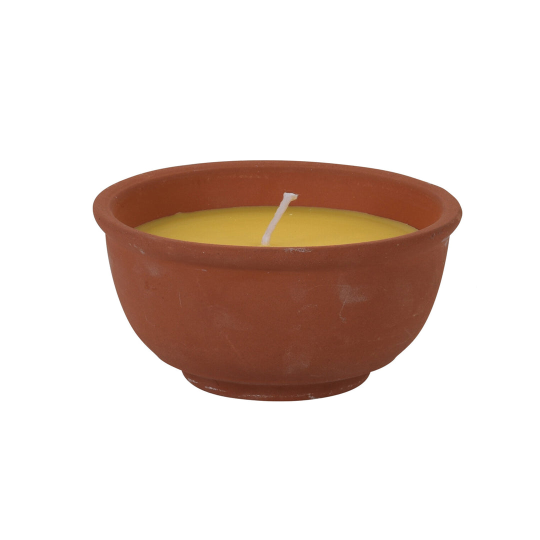 Citronella Candle in Terra Cotta Pot