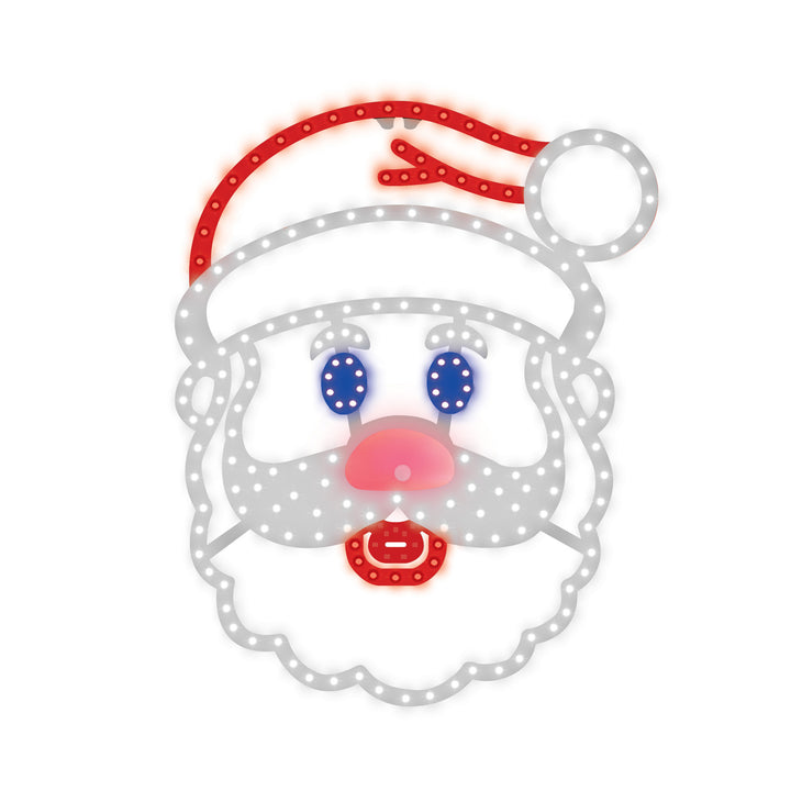 Hi-Vibrant "Singing" Santa LED Light Display