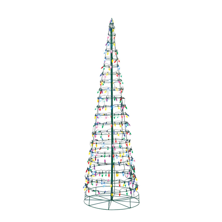 Multi-Color Cone Tree LED Light Display 6 Feet