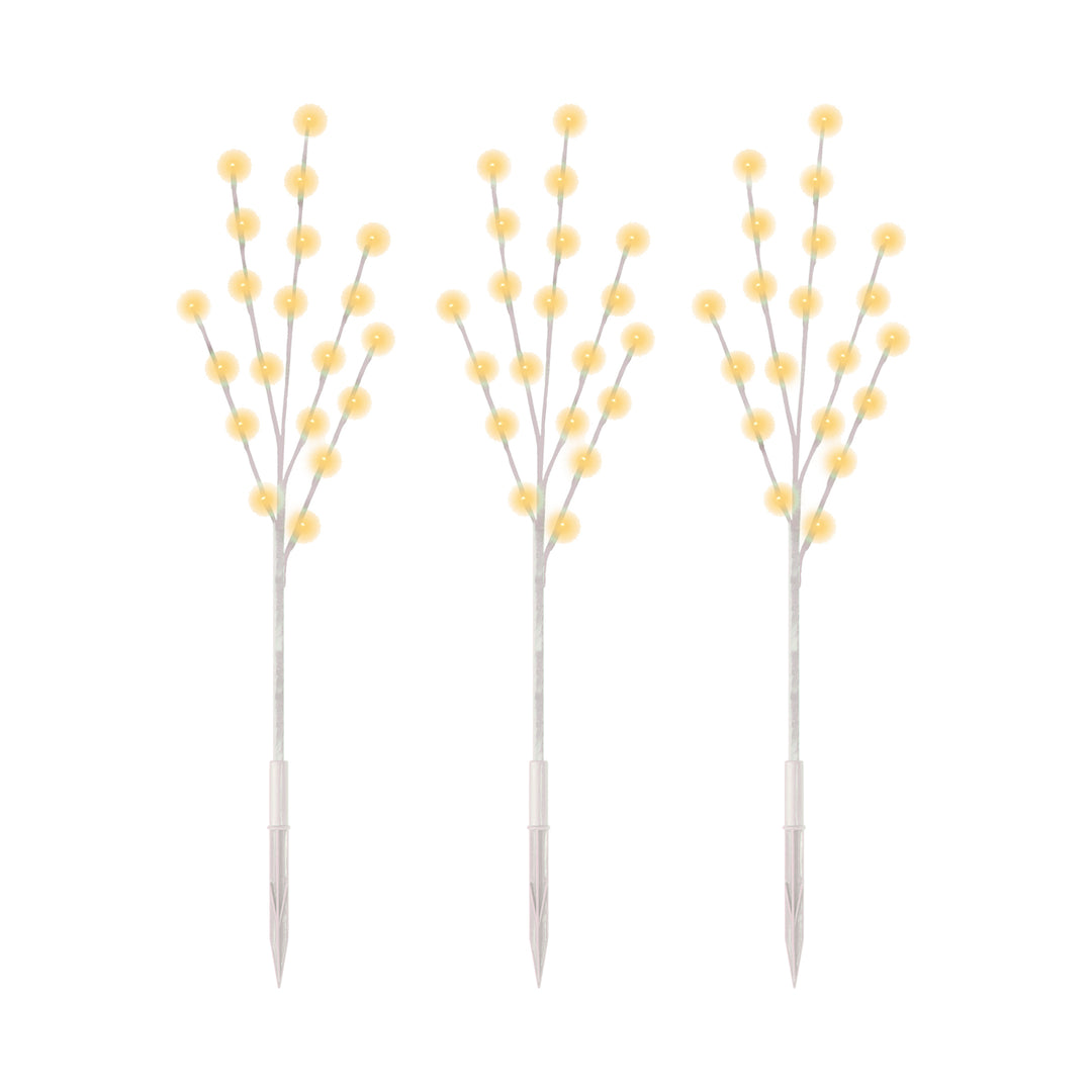 Twig Branch 3-Pack LED Light Display White Birch Warm White