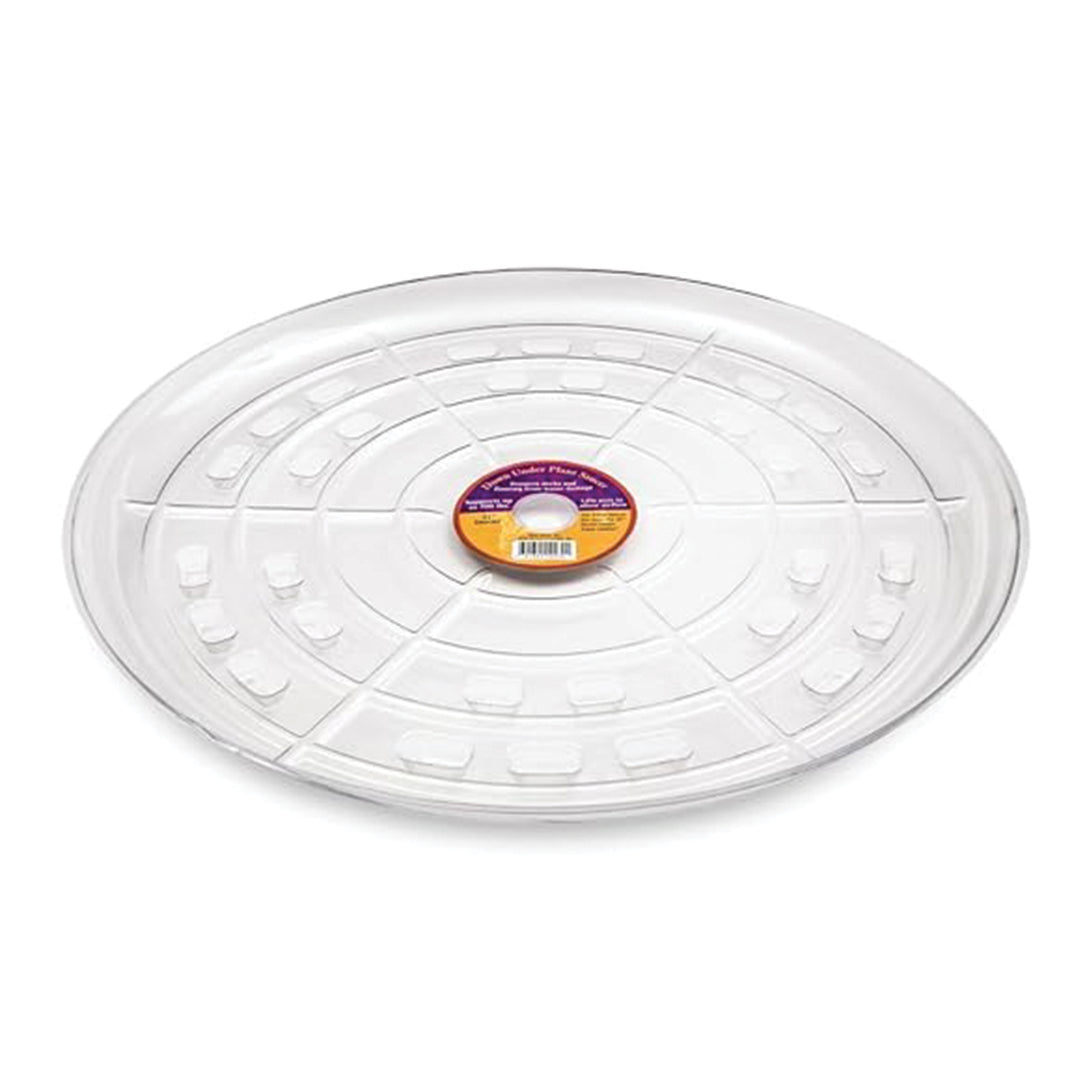 Down Under Plant Saucer by Bosmere Clear 21"