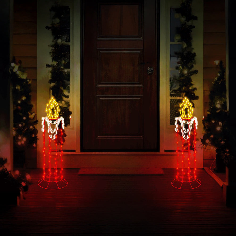 Candle with Flicker Flame LED Light Display