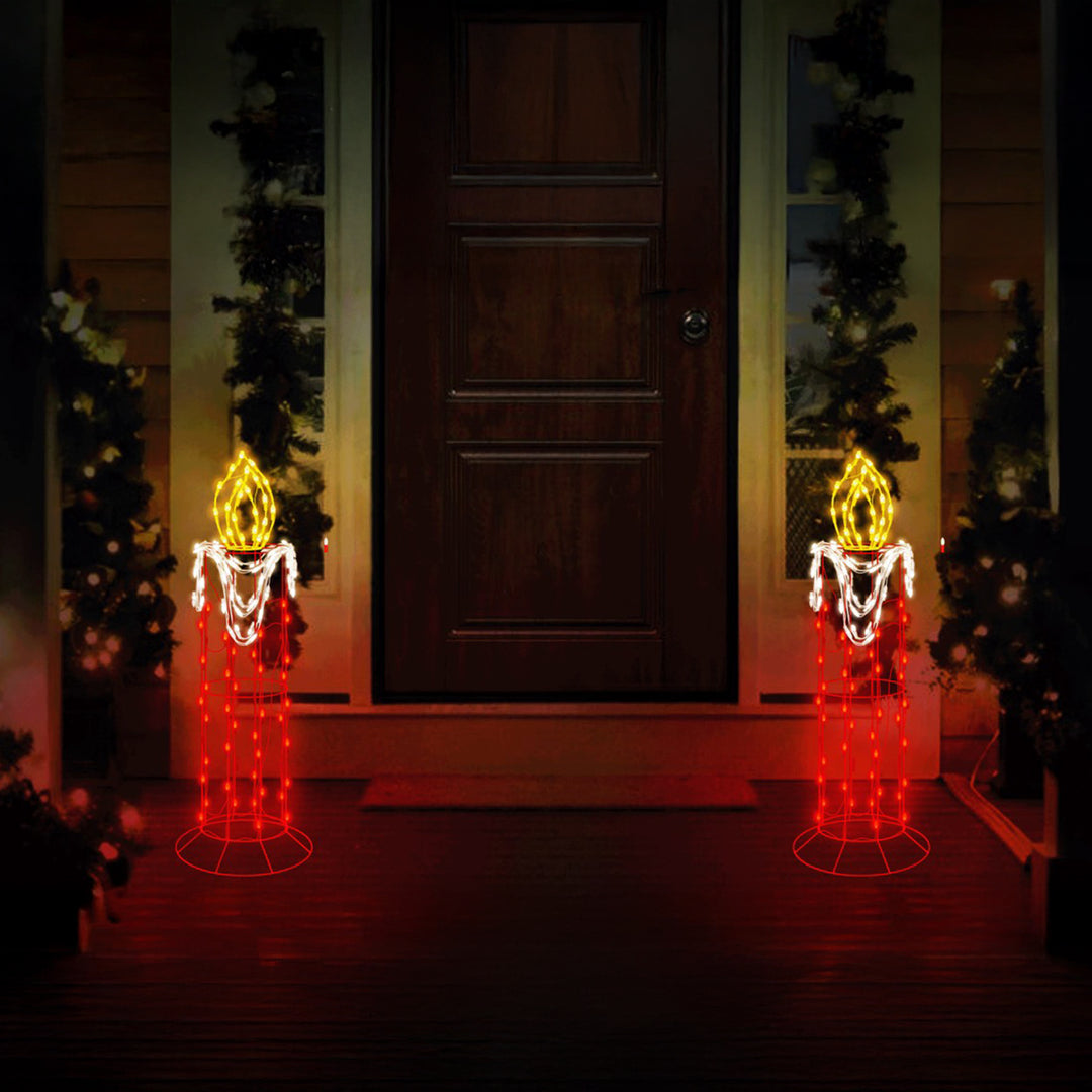 Candle with Flicker Flame LED Light Display