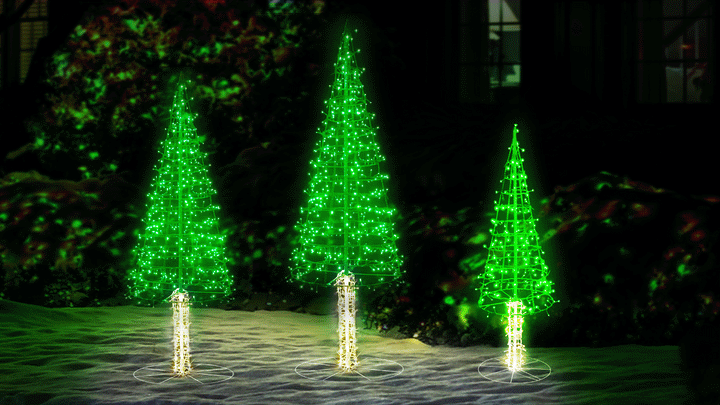 Green Alpine Tree LED Light Display