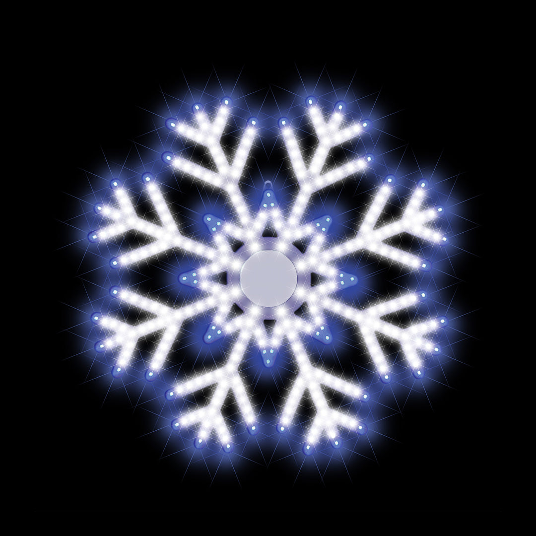 Hi-Vibrant 24-Inch Snowflake LED Light Display Version 2