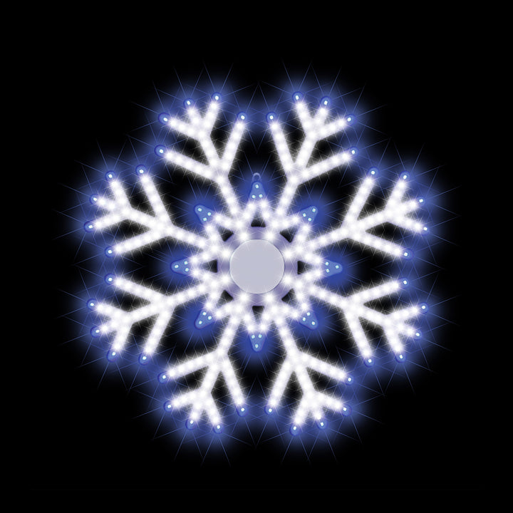 Hi-Vibrant 24-Inch Snowflake LED Light Display Version 2
