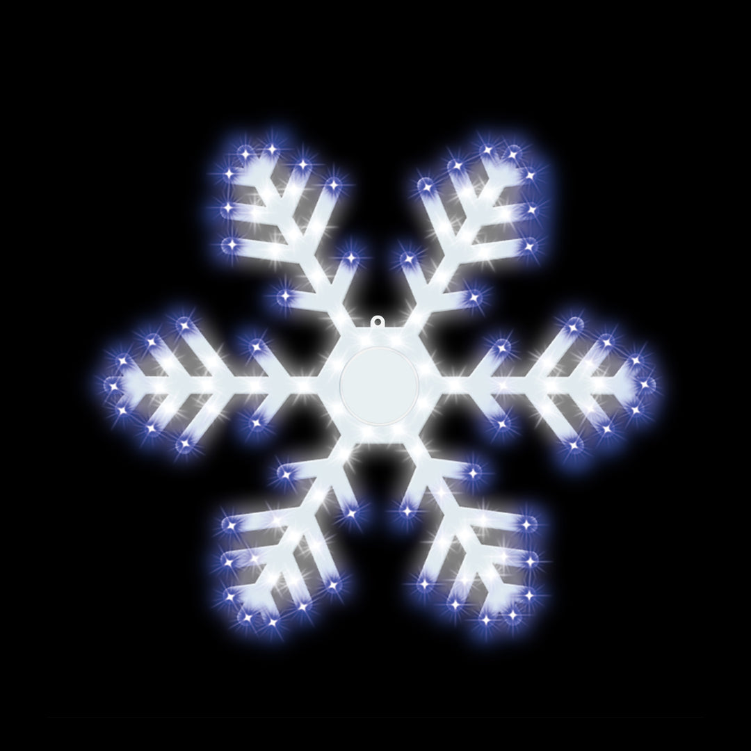 Hi-Vibrant 24-Inch Snowflake LED Light Display Version 1