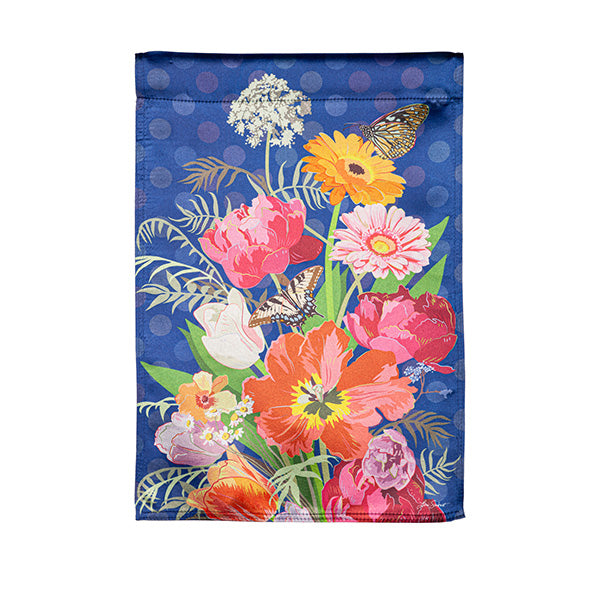Bloom Boldly Lustre Garden Flag