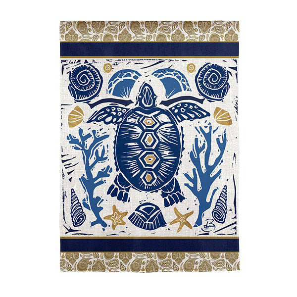 Primitive Sea Garden Suede Flag