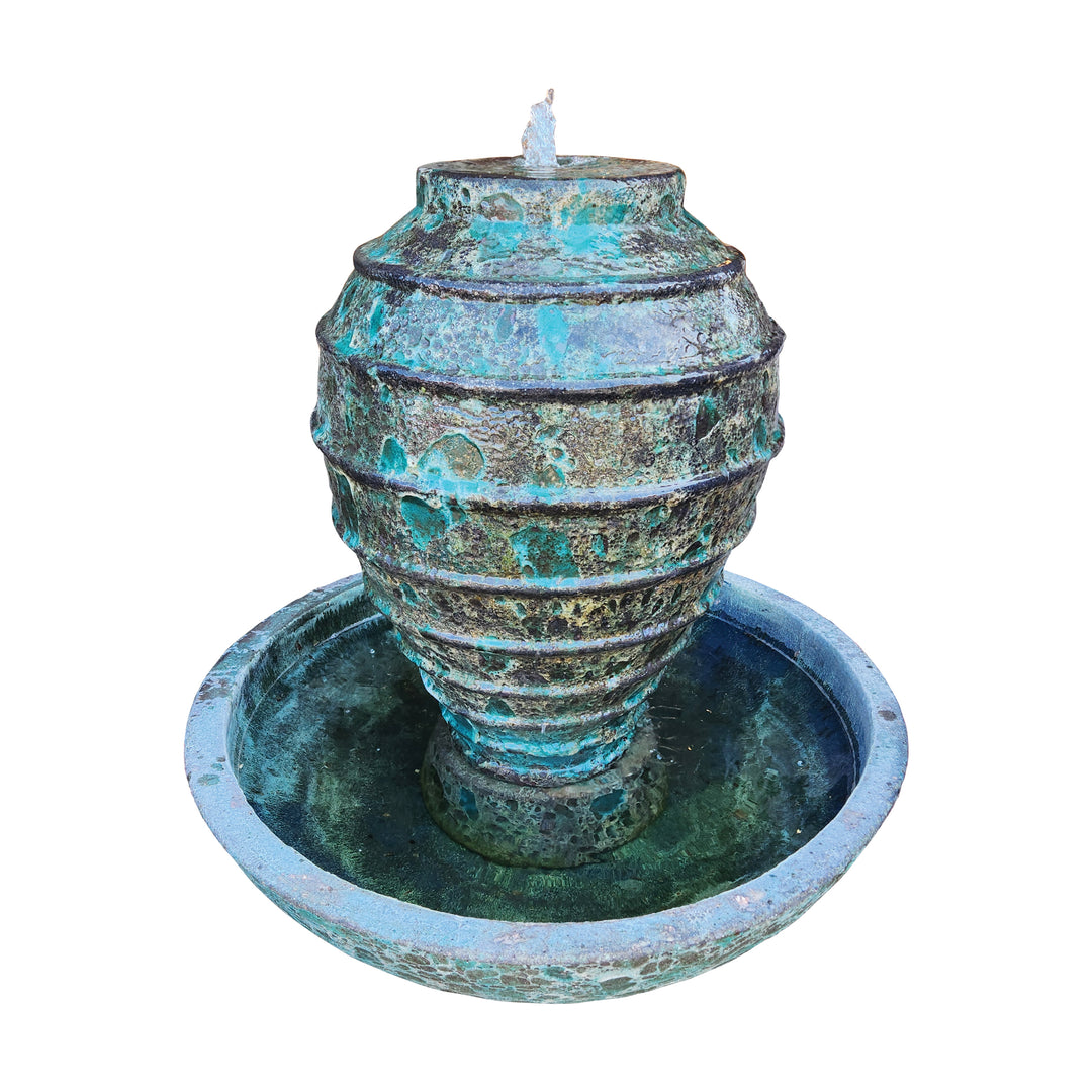 Glazed Ceramic Jar Fountain