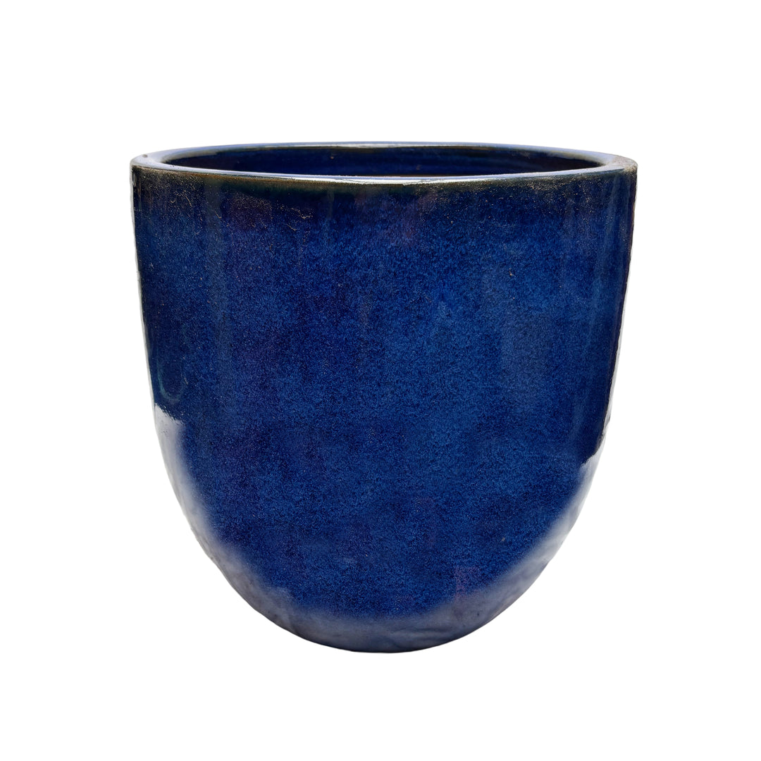 Classic Egg Pot Running Blue