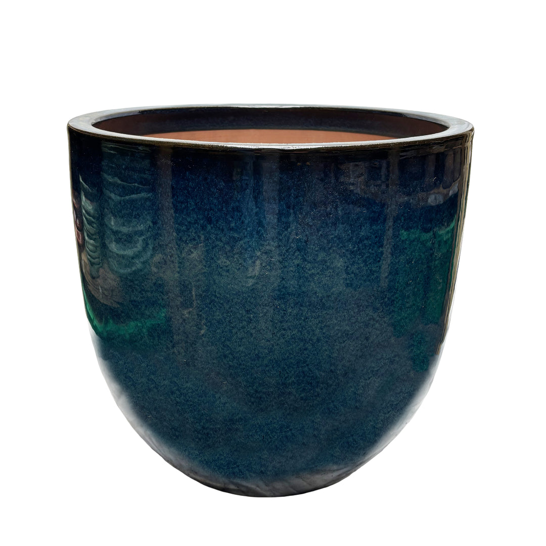 Classic Egg Pot Blossomed Blue