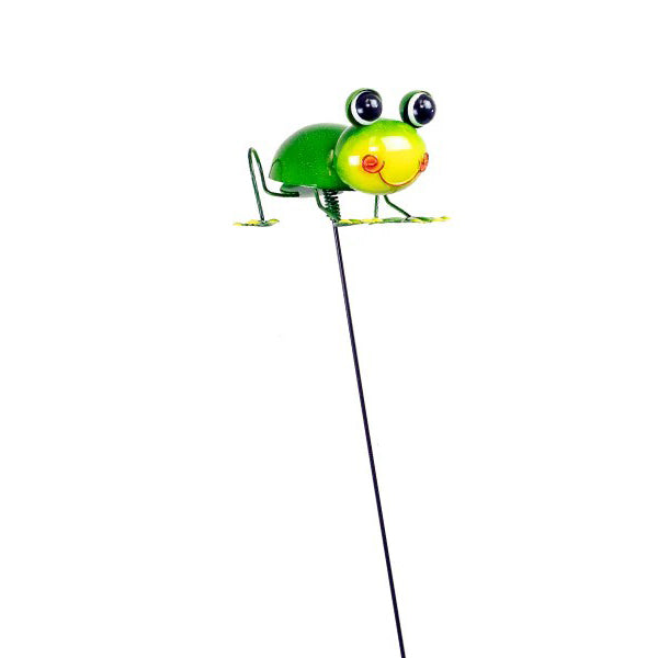 Metal Happy Frog Stake