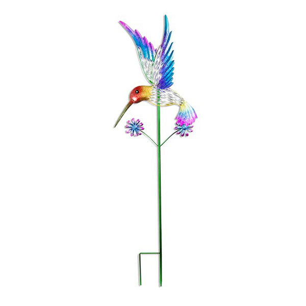 Metal Hummingbird Stake