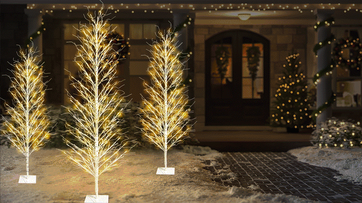 Columnar Tree LED Light Display