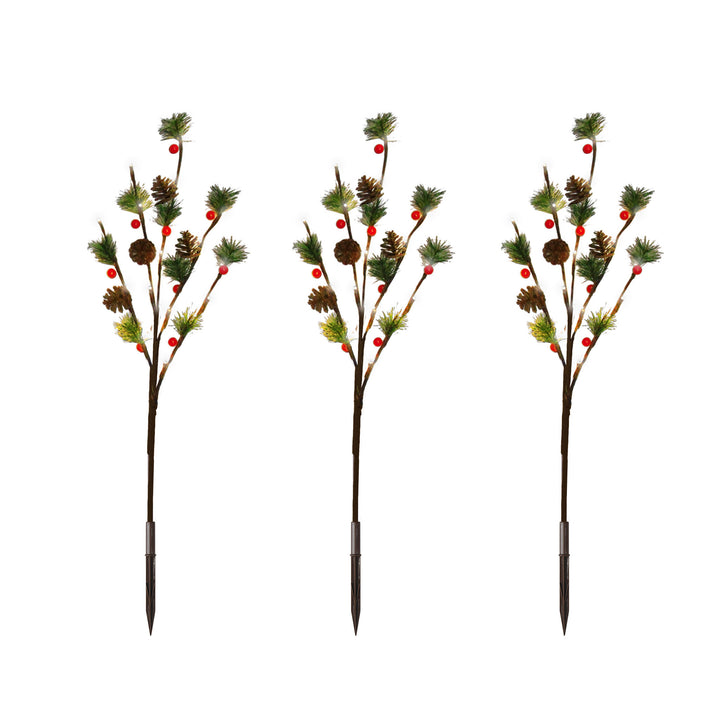 Austrian Pine 3-Pack LED Light Display