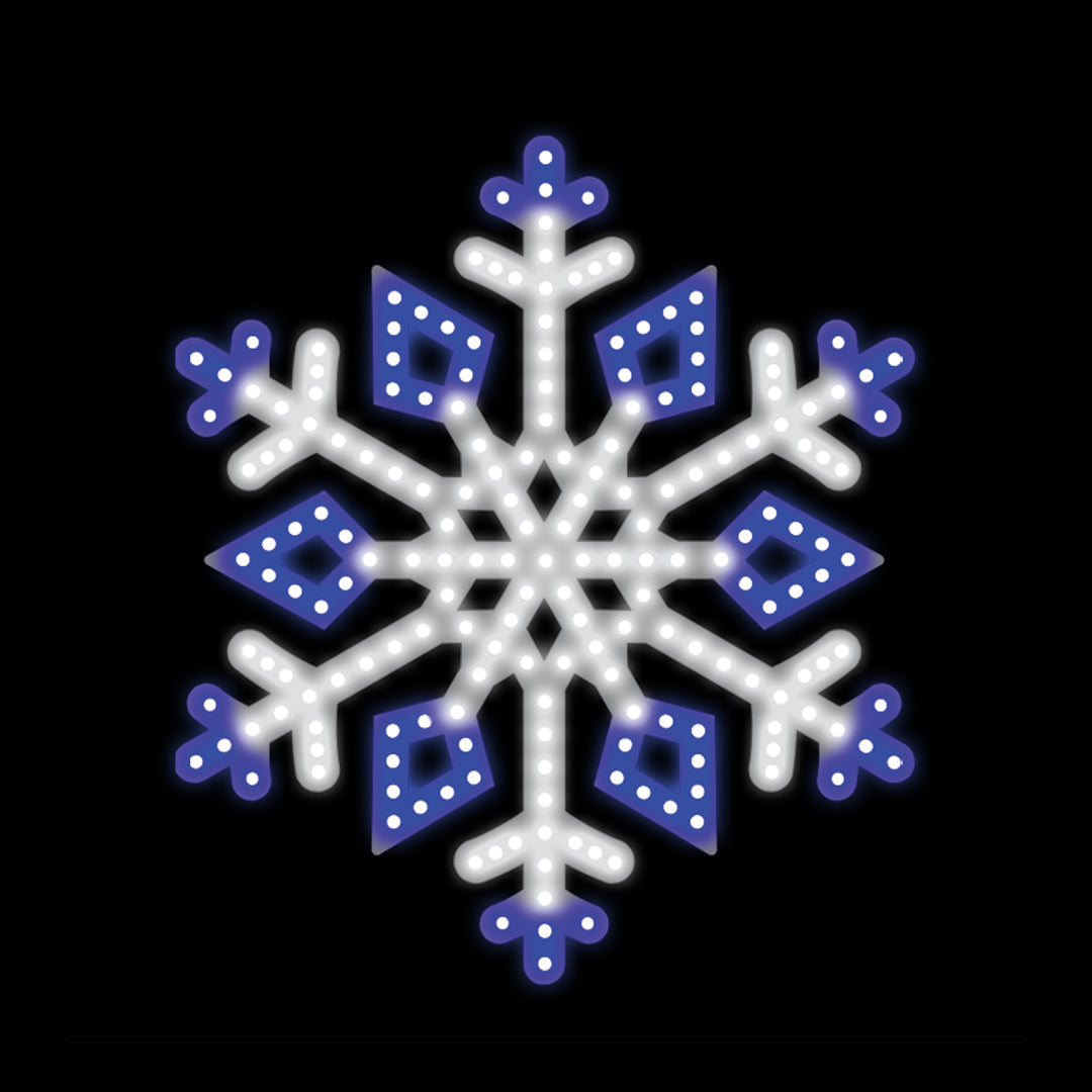 Hi-Vibrant 16-Inch Snowflake LED Light Display Version 4
