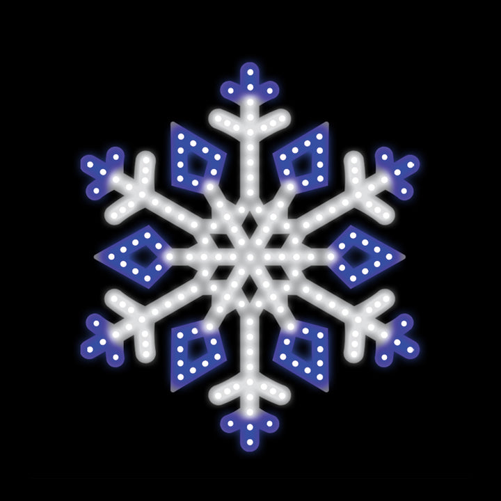 Hi-Vibrant 16-Inch Snowflake LED Light Display Version 4