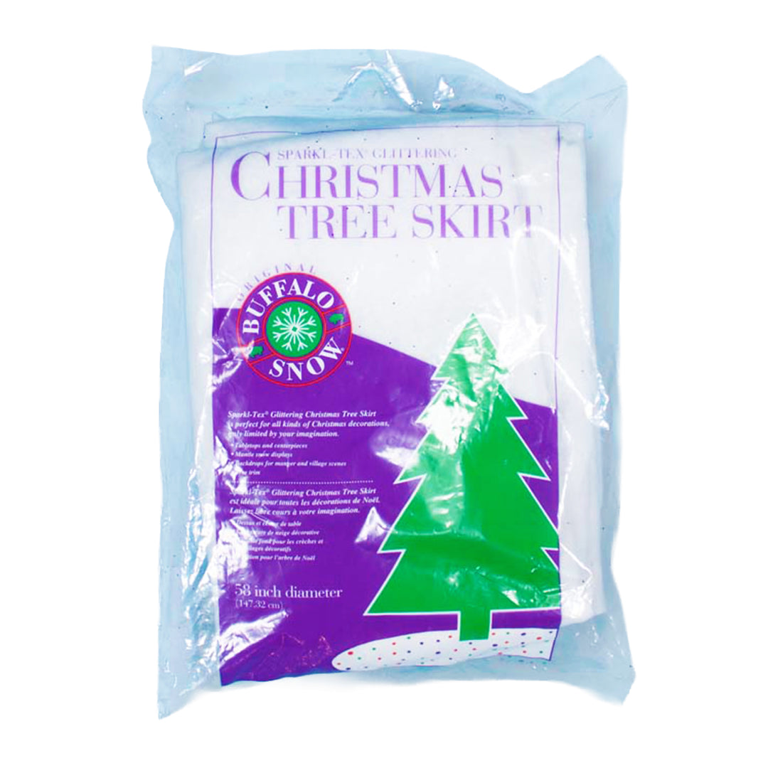 Glittered Christmas Tree Skirt