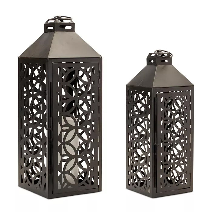 Black Geometric Lantern