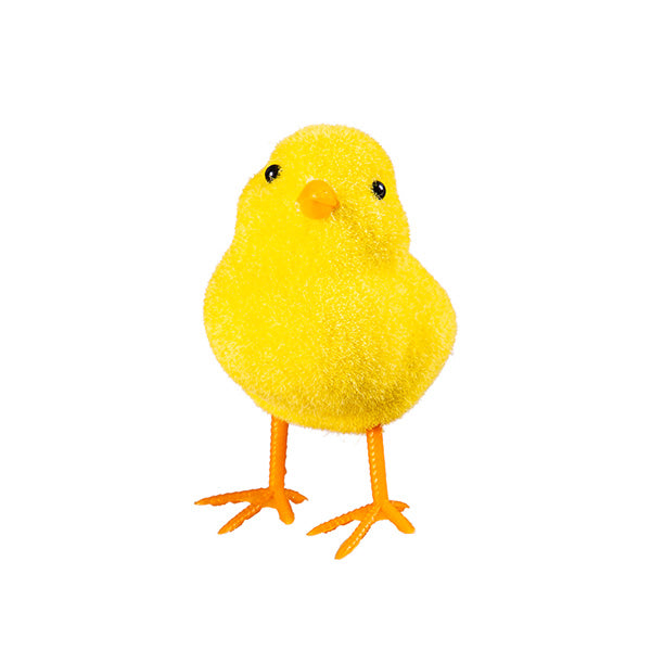 Fuzzy Chick Table Décor Yellow