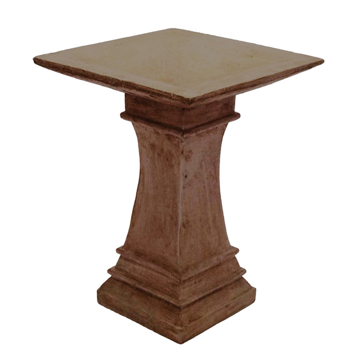 Square Pedestal Birdbath Espresso