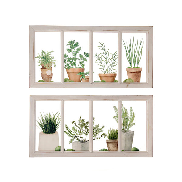 Frame with Plants in Window
