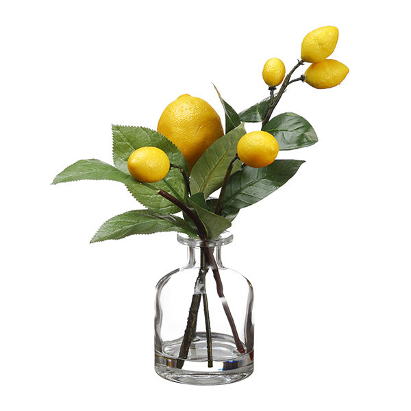 Lemon in Glass Vase