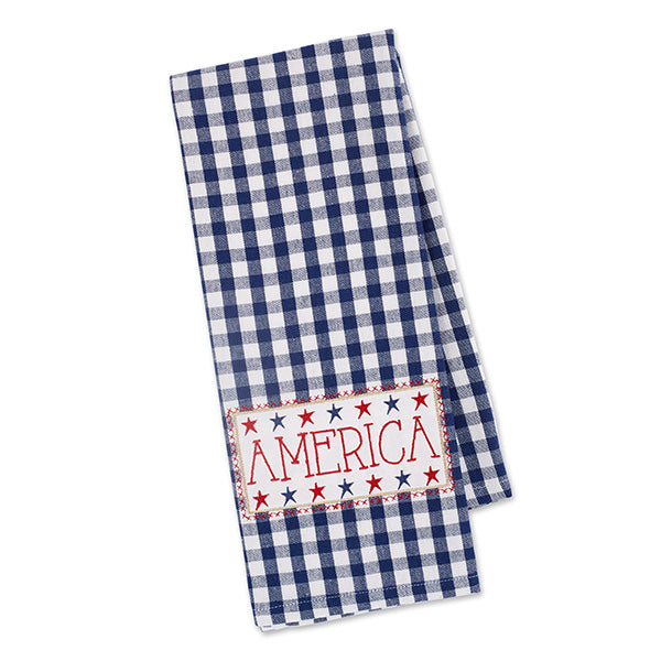Americana Embellished Dish Towel