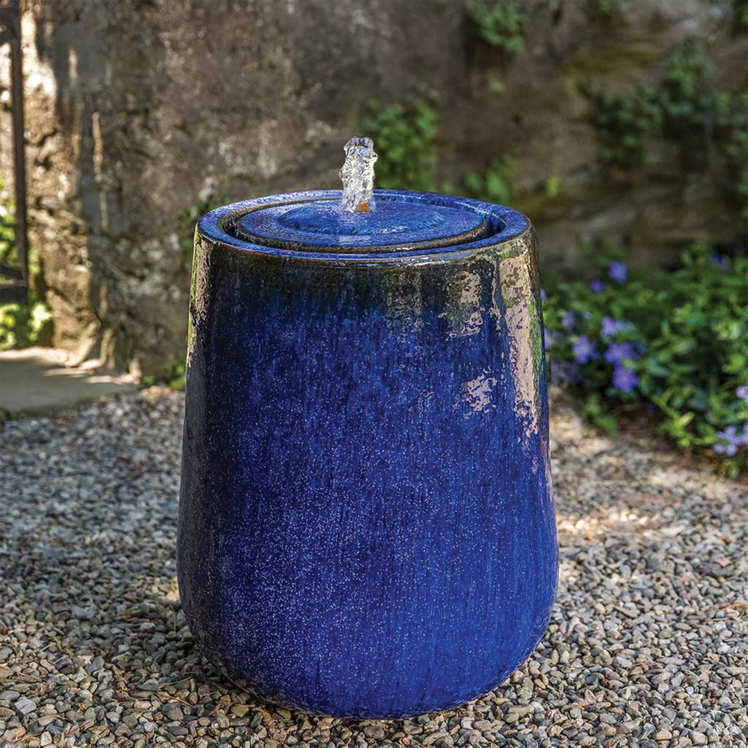Daralis Fountain 14.5"W 18"H Riviera Blue