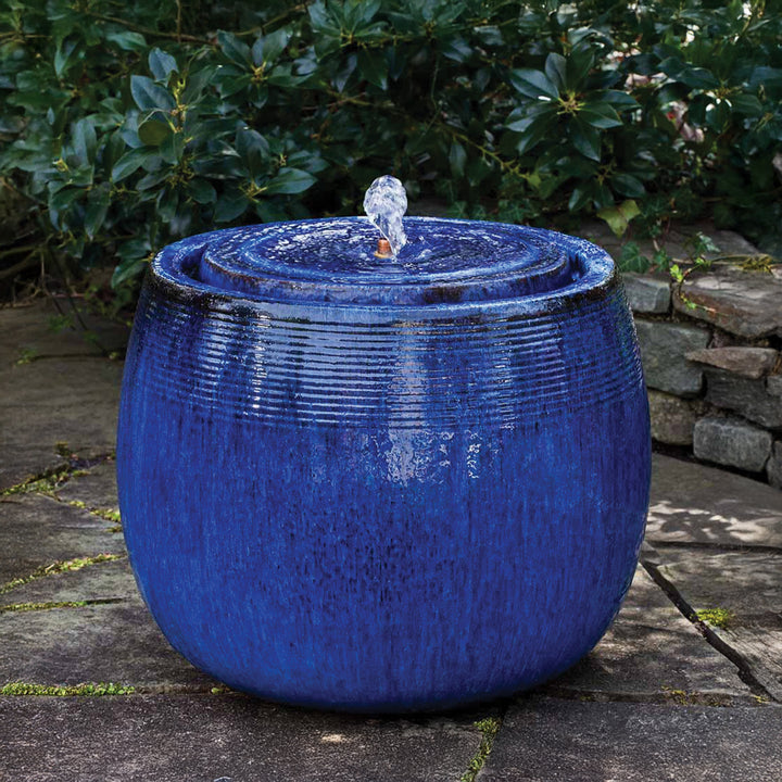 Boden Fountain 17.5"W 13.75"H Riviera Blue