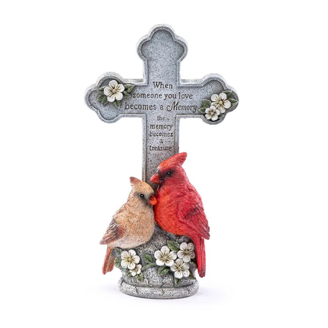 Cardinal Cross Garden Statue