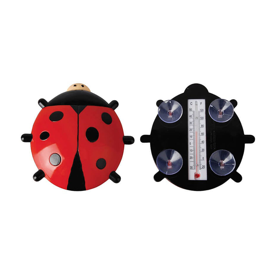 Plastic Window Thermometer, Ladybug