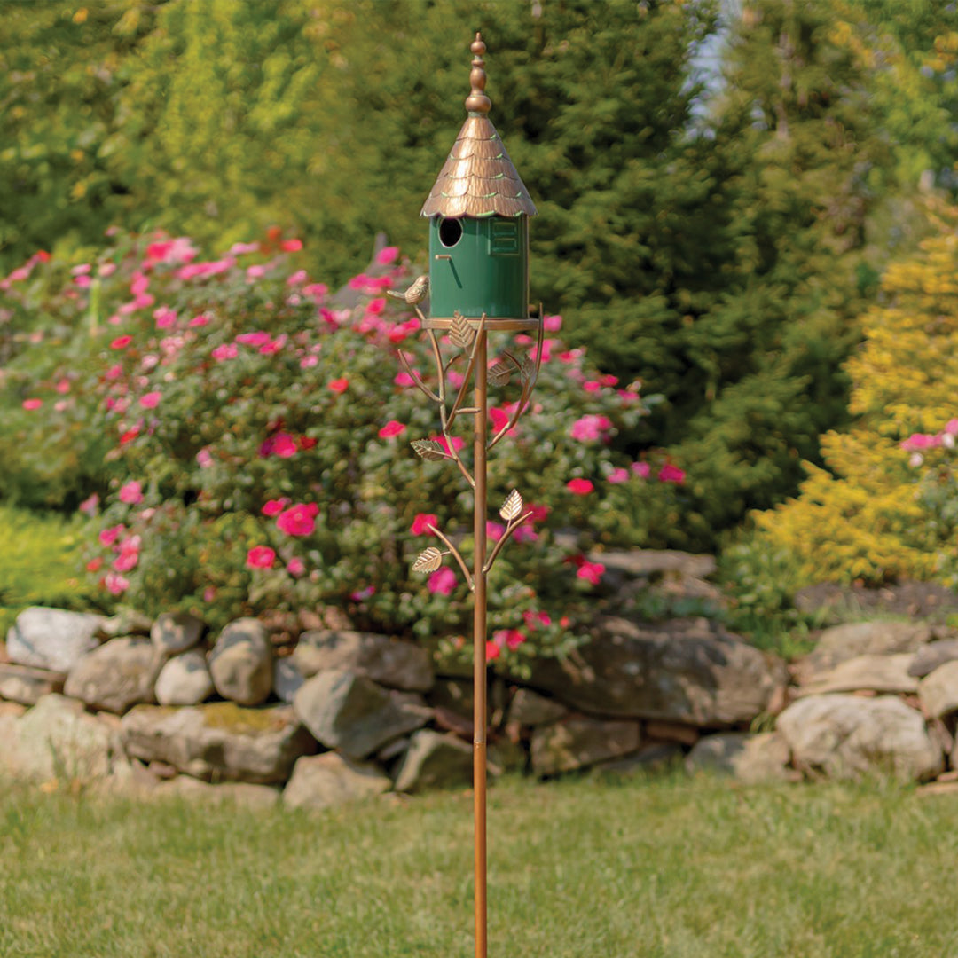 Birdhouse Stake Prague Green