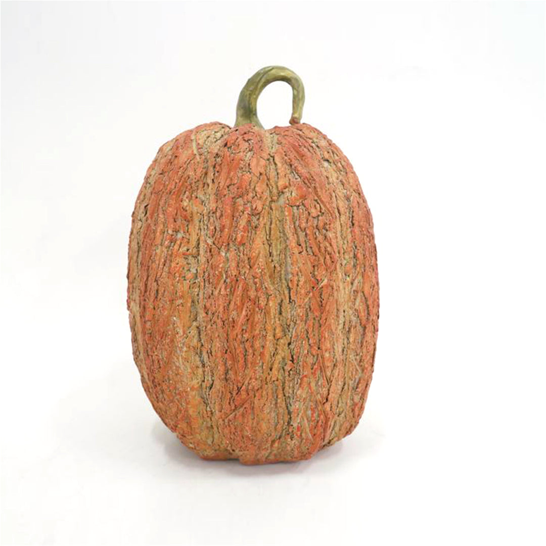 Wood Finish Pumpkin 9 Inches
