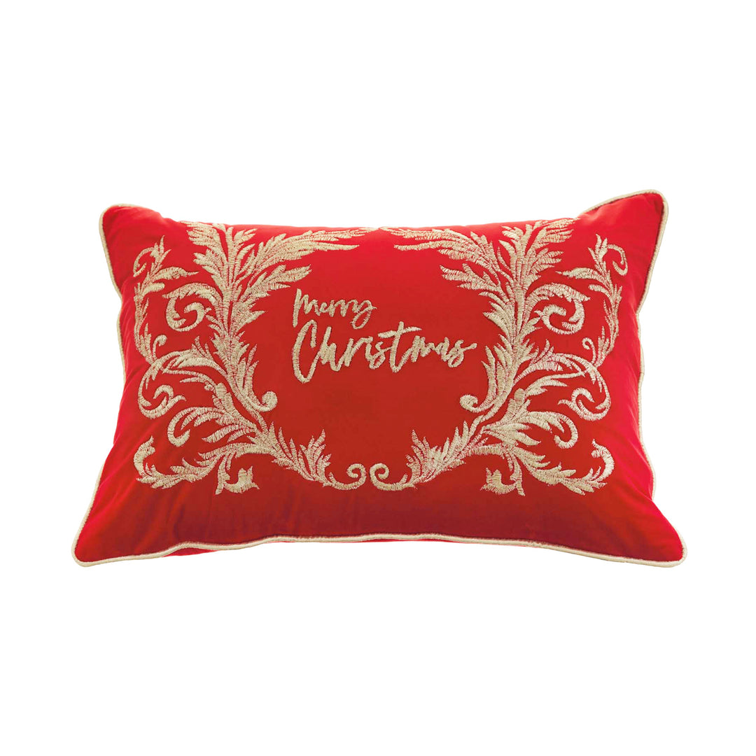 Velvet Merry Christmas Pillow