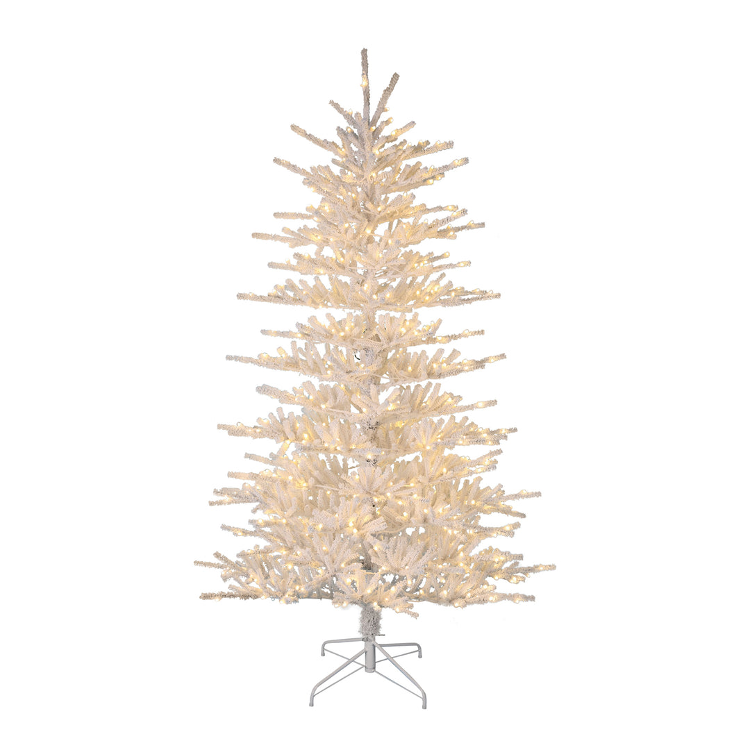 Flocked Pine Tree 7'
