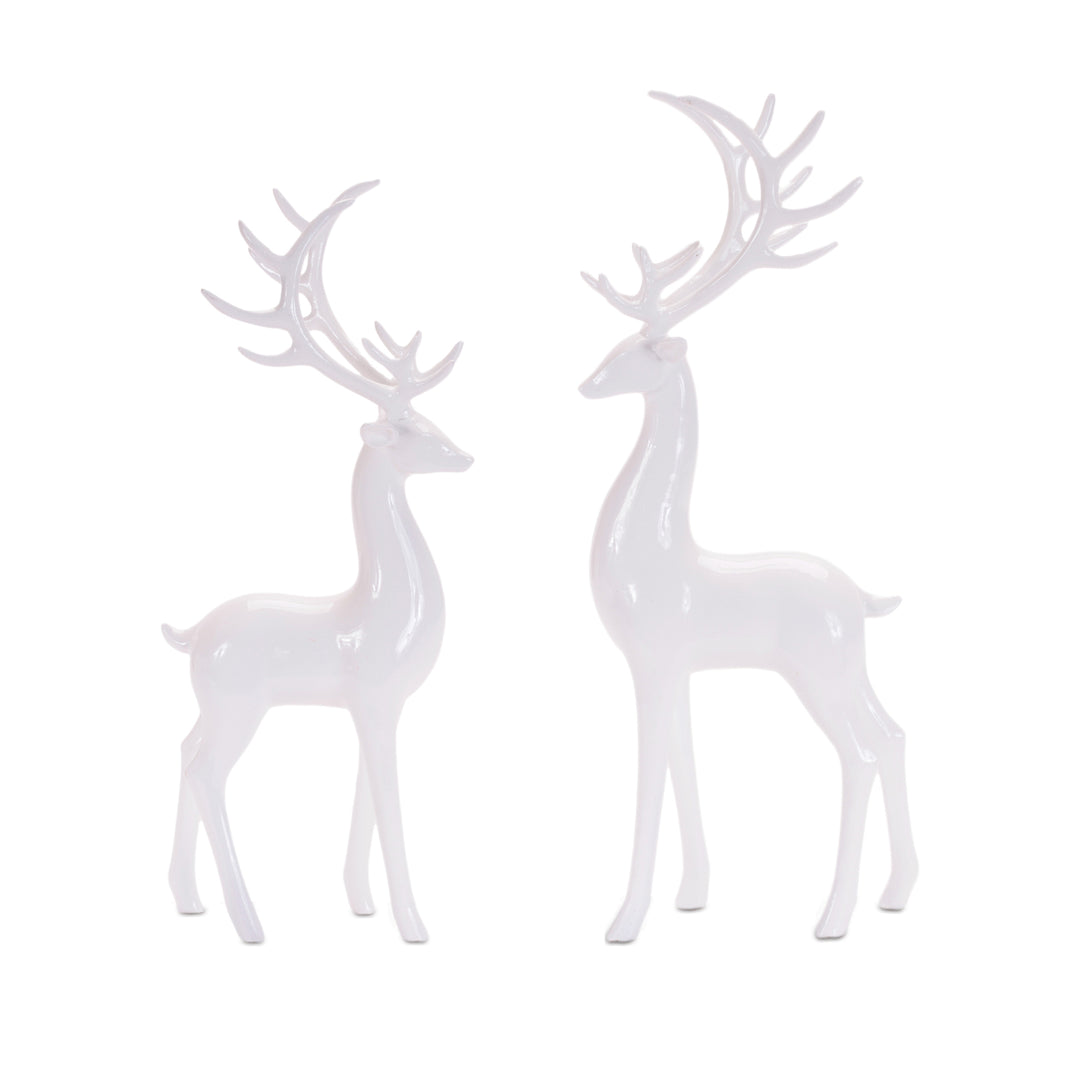 Modern White Table Top Deer