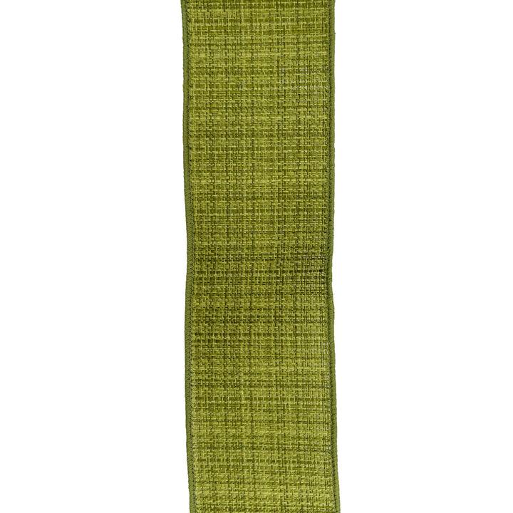Moss Green Checkered Ribbon