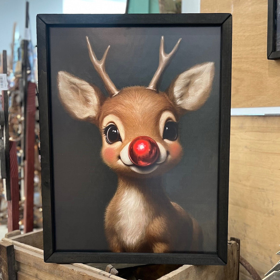 Young Red-Nosed Reindeer Wall Art